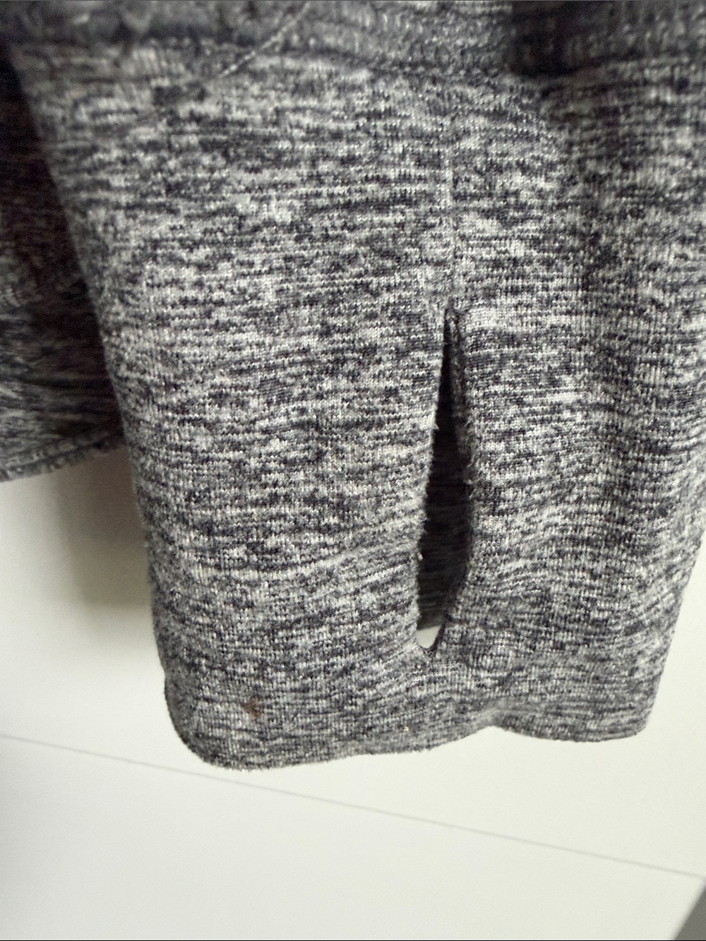Tangerine Heathered Gray Full-Zip Hooded Utility Jacket - Picture 3 of 4